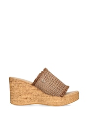 Carvela Comfort Natural Maple Wedge Sandals - Image 2 of 5