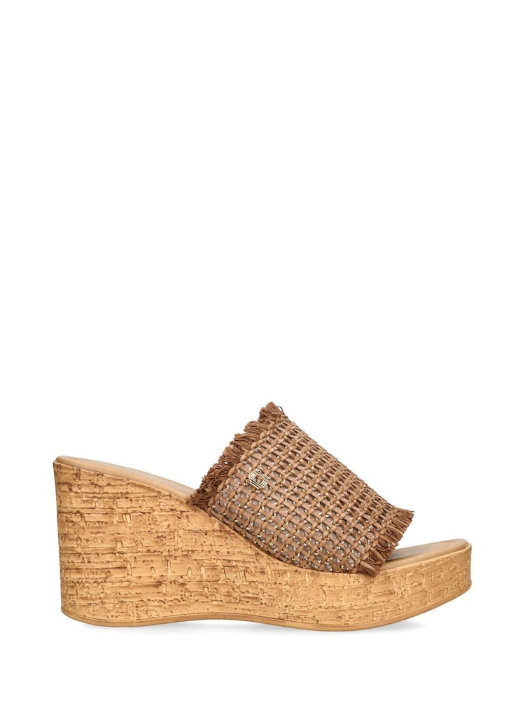Carvela Comfort Natural Maple Wedge Sandals - Image 2 of 5