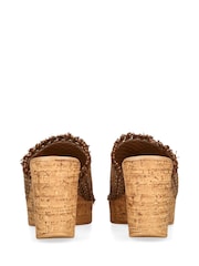 Carvela Comfort Natural Maple Wedge Sandals - Image 4 of 5
