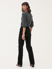 FatFace Black Elise Velvet Trousers - Image 2 of 6