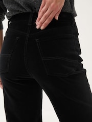 FatFace Black Elise Velvet Trousers - Image 5 of 6