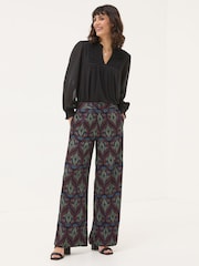 FatFace Ines Multi Dec Leaf Trousers - Image 2 of 5