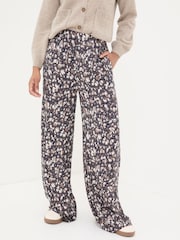 Ines Navy Mark Make Trousers - Image 2 of 9