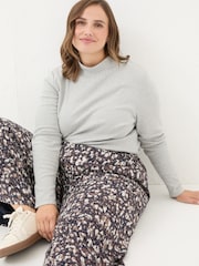 Ines Navy Mark Make Trousers - Image 7 of 9