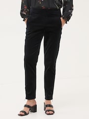 Black Isobel Velvet Trousers - Image 3 of 7