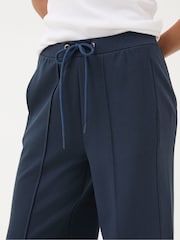 FatFace Navy Ely Wide Leg Trousers - Image 4 of 5