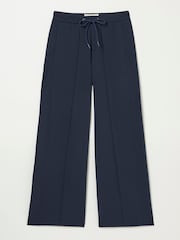 FatFace Navy Ely Wide Leg Trousers - Image 5 of 5