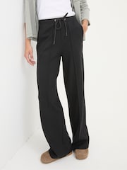FatFace Black Ely Wide Leg Trousers - Image 3 of 5