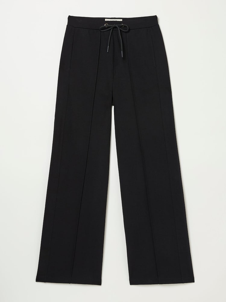 FatFace Black Ely Wide Leg Trousers - Image 5 of 5