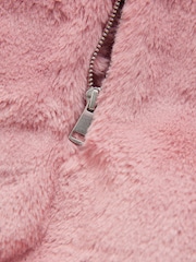 Pink Faux Fur Half Zip Top - Image 8 of 10