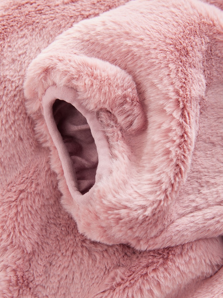 Pink Faux Fur Half Zip Top - Image 9 of 10