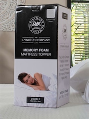 The Lyndon Company White Memory Foam Mattress Topper 2.5 cm Tog - Image 1 of 1