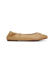 Tommy Hilfiger Brown Elevated Elastic Ballerinas - Image 4 of 6