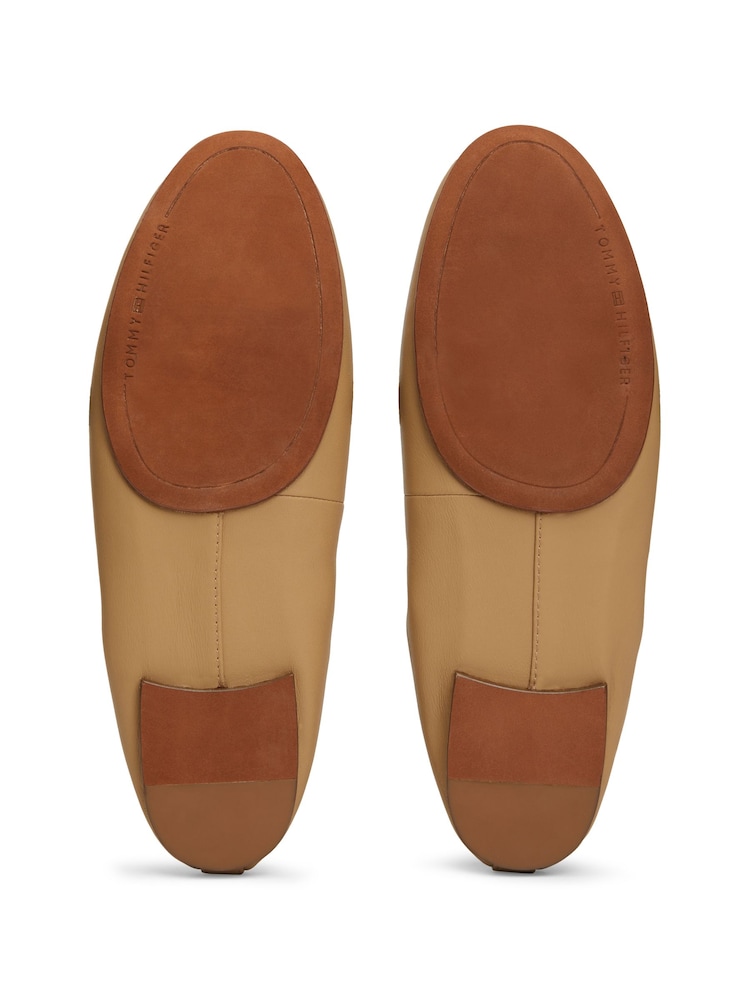 Tommy Hilfiger Brown Elevated Elastic Ballerinas - Image 6 of 6