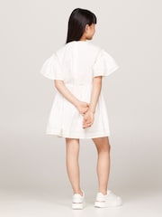 Tommy Hilfiger White Broderie Anglaise Dress - Image 2 of 4