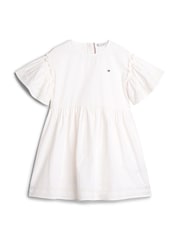 Tommy Hilfiger White Broderie Anglaise Dress - Image 4 of 4