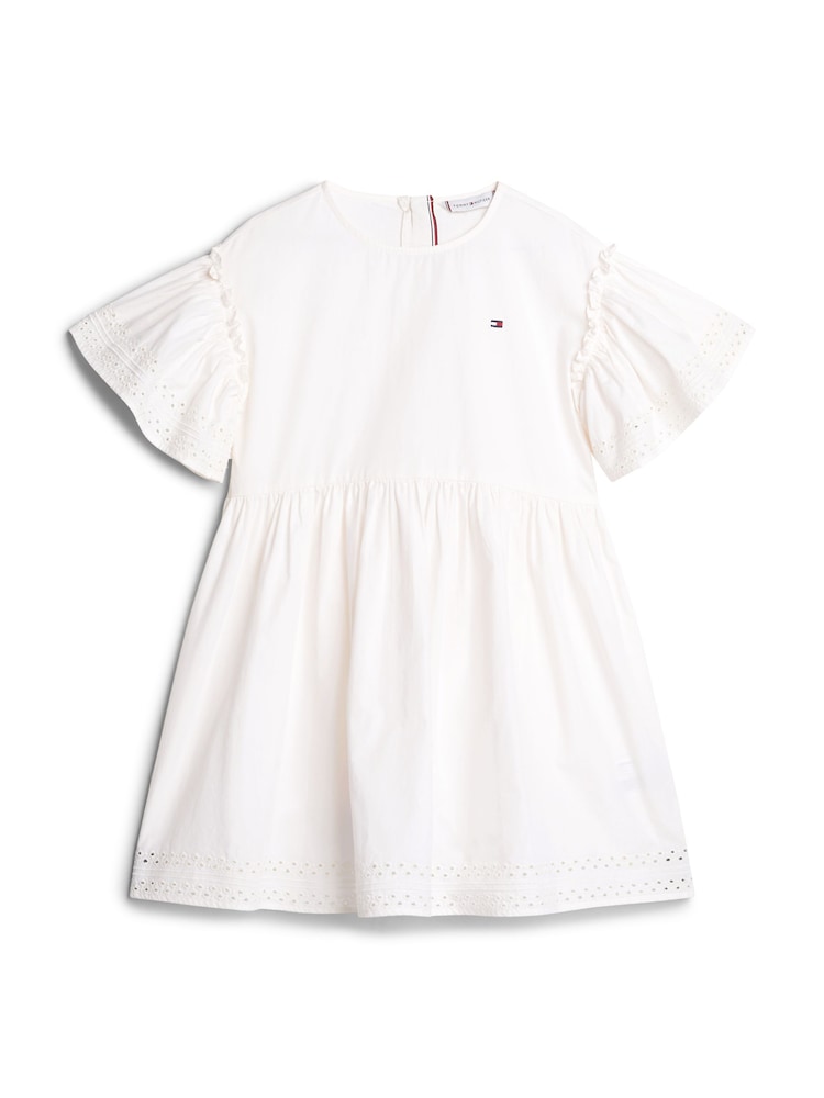 Tommy Hilfiger White Broderie Anglaise Dress - Image 4 of 4 Tommy Hilfiger White Broderie Anglaise Dress - Image 4 of 4