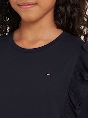 Tommy Hilfiger Blue Ruffle T-Shirt - Image 3 of 6