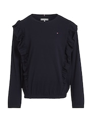 Tommy Hilfiger Blue Ruffle T-Shirt - Image 4 of 6