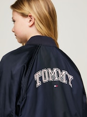 Tommy Hilfiger Blue Varsity Bomber Jacket - Image 3 of 4