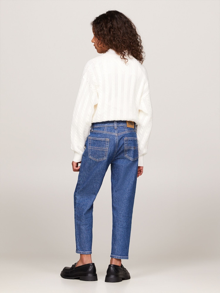 Tommy Hilfiger Blue Tapered Salt And Pepper Jeans - Image 2 of 4