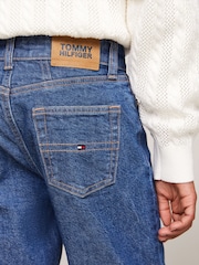 Tommy Hilfiger Blue Tapered Salt And Pepper Jeans - Image 4 of 4