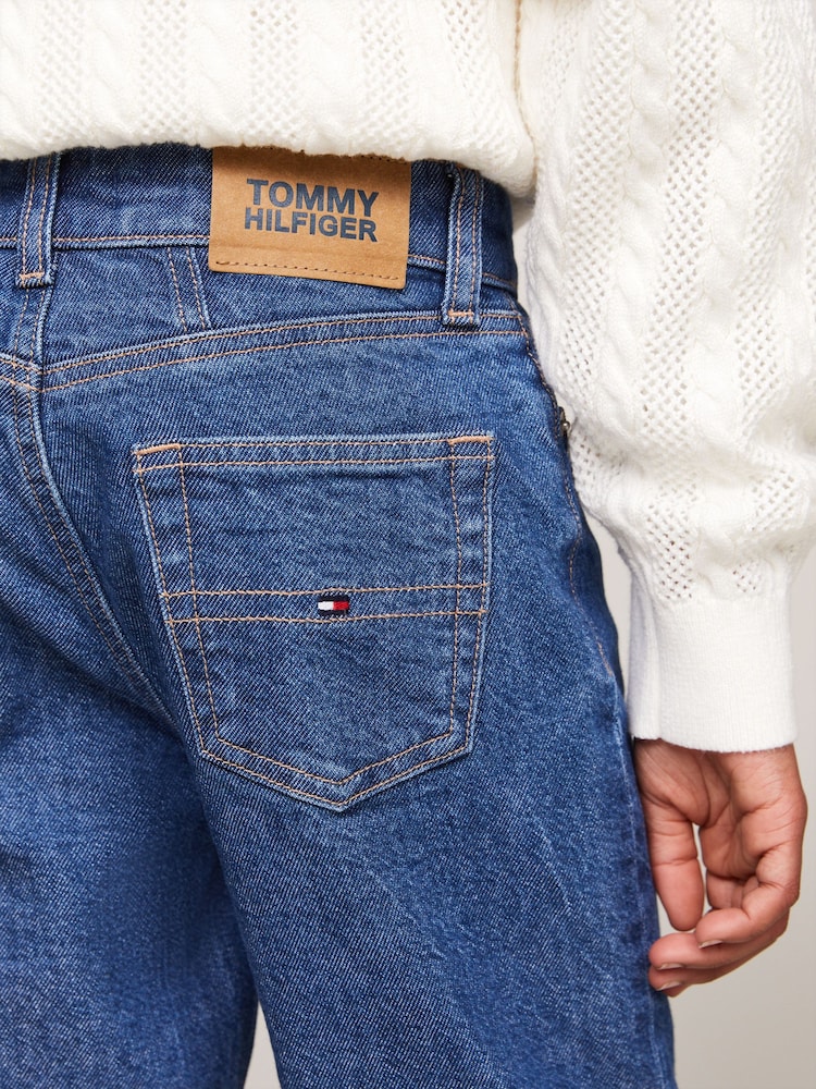 Tommy Hilfiger Blue Tapered Salt And Pepper Jeans - Image 4 of 4