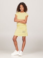 Tommy Hilfiger Yellow Essential Ruffle-Sleeved Top - Image 1 of 4