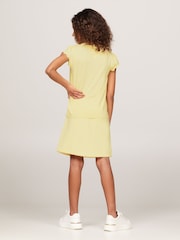 Tommy Hilfiger Yellow Essential Ruffle-Sleeved Top - Image 2 of 4