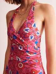 Bañador con cuello halter y diseño fruncido Levanzo de Boden - Imagen 2 de 6