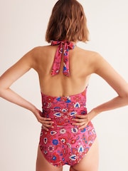 Bañador con cuello halter y diseño fruncido Levanzo de Boden - Imagen 3 de 6