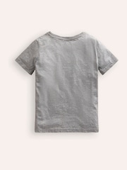Boden Grey Weird And Wonderful Fish 100% Cotton T-Shirt - Image 3 of 4