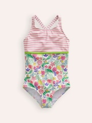 Boden Pink Mermaid Hotchpotch Swimsuit - Image 1 of 1