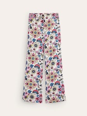 Boden Cream 100% Cotton Westbourne Linen Trousers - Image 6 of 6