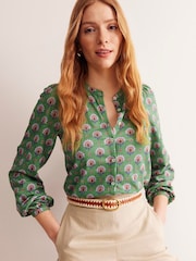 Boden Green Marina Jersey 100% Cotton Shirt - Image 1 of 6