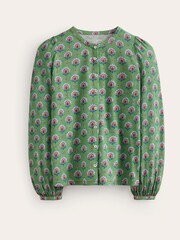 Boden Green Marina Jersey 100% Cotton Shirt - Image 6 of 6