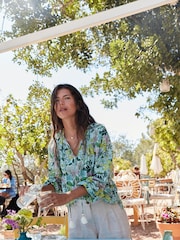 Boden Green Serena 100% Cotton Blouse - Image 1 of 6