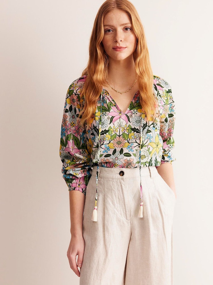 Boden Green Serena 100% Cotton Blouse - Image 2 of 6 Boden Green Serena 100% Cotton Blouse - Image 2 of 6
