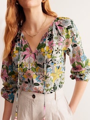 Boden Green Serena 100% Cotton Blouse - Image 3 of 6