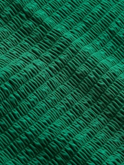 Verde - Bañador palabra de honor con bordado de nido de abeja Milos de Boden - Imagen 6 de 6
