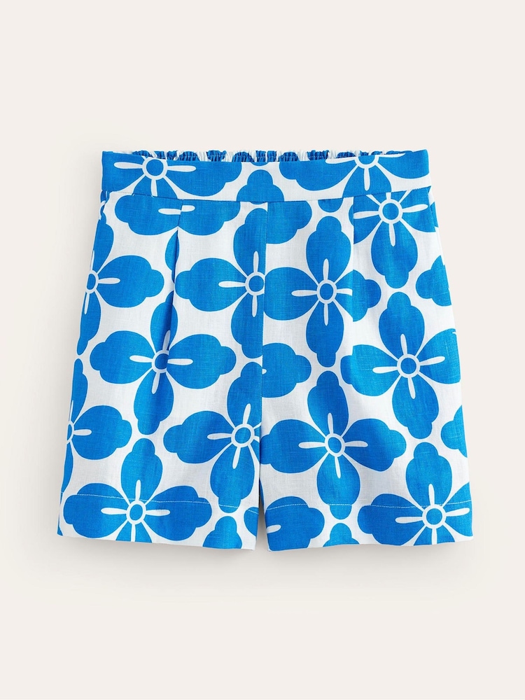 Boden Blue Hampstead Linen Shorts - Image 6 of 6