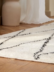 Monochrome Cosy Washable Berber Runner - Image 2 of 5