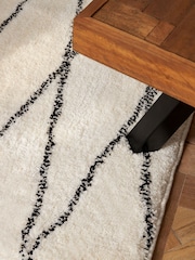 Monochrome Cosy Washable Berber Runner - Image 3 of 5