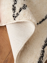 Monochrome Cosy Washable Berber Runner - Image 4 of 5