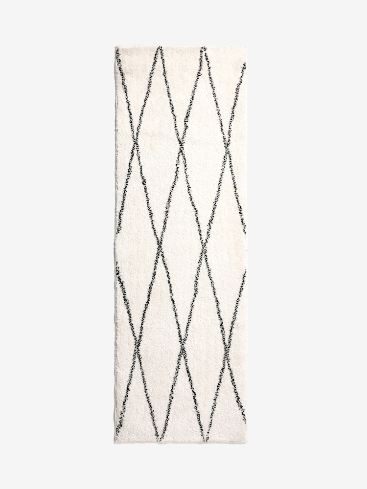 Monochrome Cosy Washable Berber Runner - Image 5 of 5
