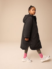Black Shower Resistant Padded Coat (3-16yrs) - Image 1 of 11