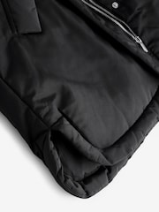 Black Shower Resistant Padded Coat (3-16yrs) - Image 10 of 11