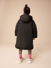 Black Shower Resistant Padded Coat (3-16yrs) - Image 3 of 11