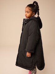 Black Shower Resistant Padded Coat (3-16yrs) - Image 4 of 11