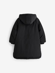 Black Shower Resistant Padded Coat (3-16yrs) - Image 8 of 11